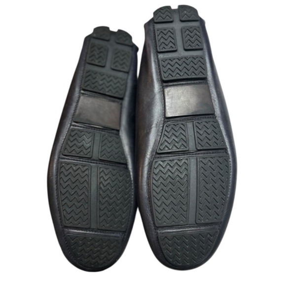 Nordstrom Black Leather Driving Loafers Mens Size 10 Black Penny Loafers main image 12